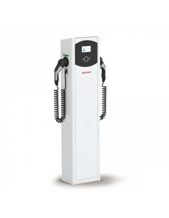 Cargador Ingeteam Fusion Street 22 kW trifásico con cable Tipo 2