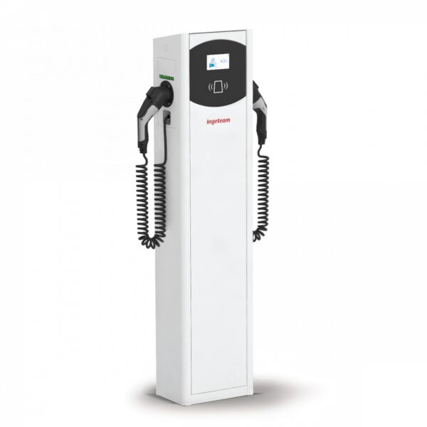 Cargador Ingeteam Fusion Street 22 kW trifásico con cable Tipo 2