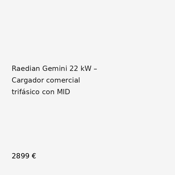 Raedian Gemini Raedian Gemini 22 kW trifásico