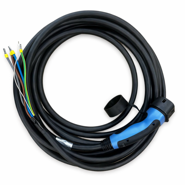 Manguera monofásica Tipo 2 Woltio, cable de recarga de 5 o 10 metros para coche eléctrico