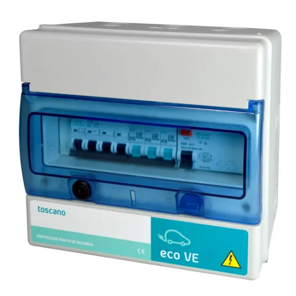 Cuadro de protección trifásico 16 A Toscano Eco-VE-Combi-4P16T15 – ITC-BT-52 esquemas 1 y 3