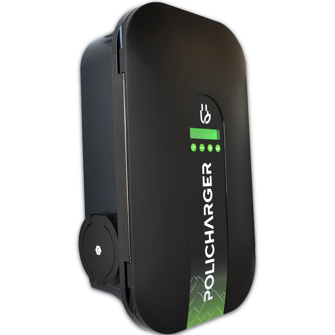 Policharger NW-SC, cargador de coche eléctrico 7,4 kW negro con socket Tipo 2