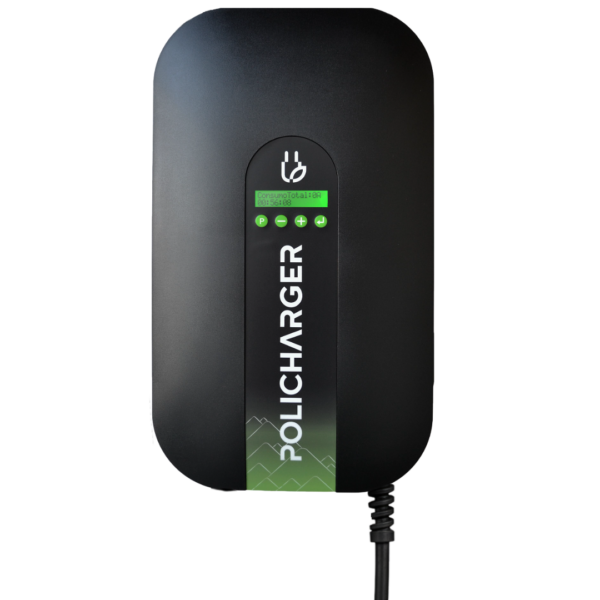 Policharger NW-T2, cargador de coche eléctrico 7,4 kW negro con manguera Tipo 2