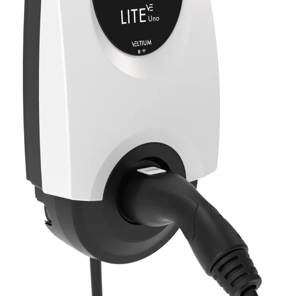 Cargador Veltium LITE Uno de 7,4 kW con cable Tipo 2 de 5 metros