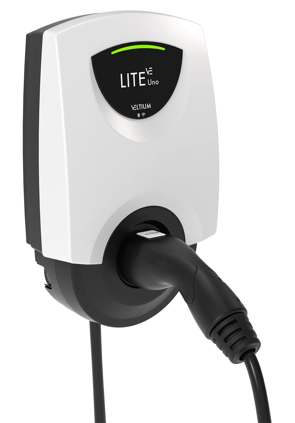 Cargador Veltium LITE Uno de 7,4 kW con cable Tipo 2 de 5 metros