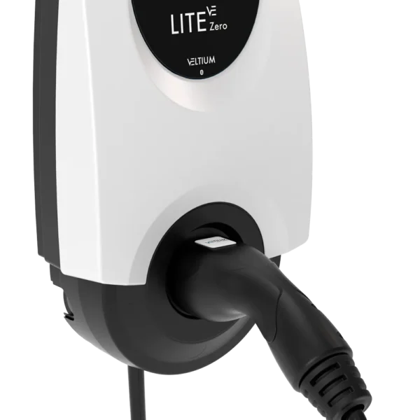 Cargador Veltium LITE Zero de 7,4 kW con cable Tipo 2 de 5 metros